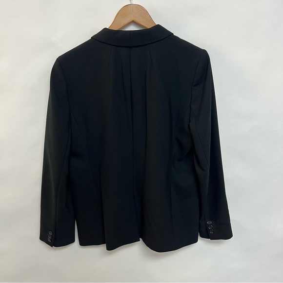 J. Crew Parke Tuxedo Blazer Jacket Black Single Button Classic Fit Size 12 $228 - Picture 9 of 11